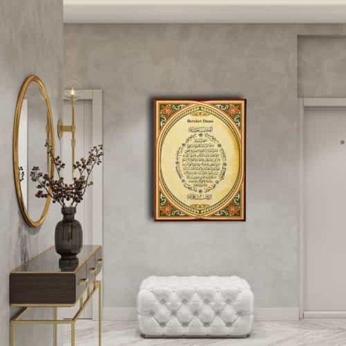 Bereket Duasi Dini Kanvas Tablo