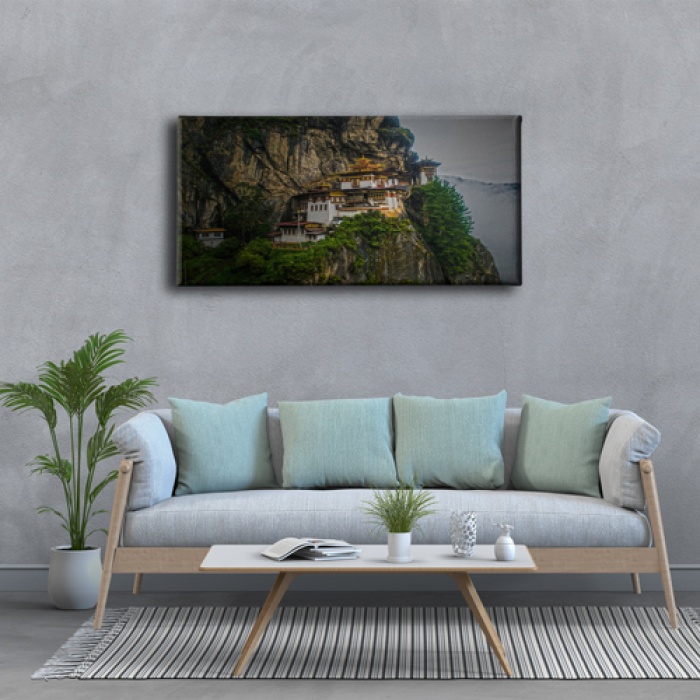 Budist Tapinagi Panoramik Kanvas Tablo