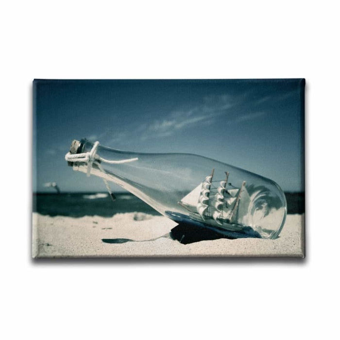Cam Sise Ve Gemi  Canvas Tablo