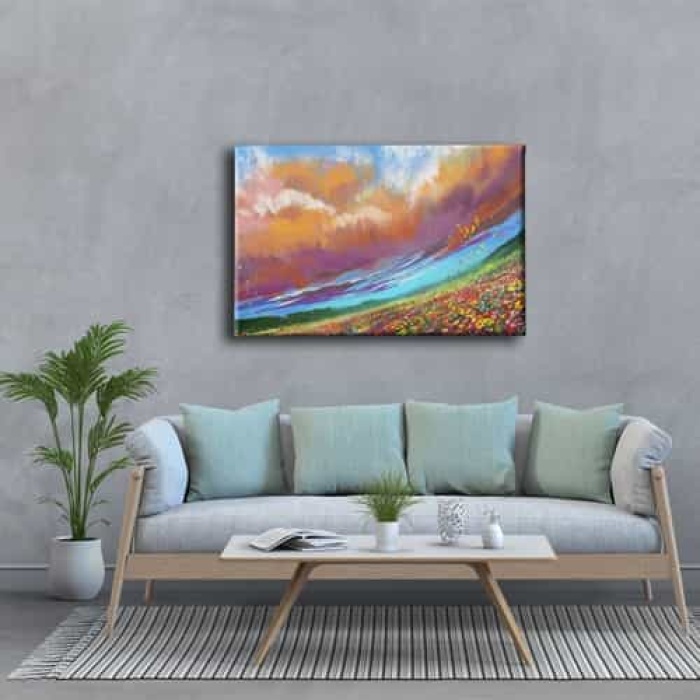 Cicek Bahcesi Kanvas Tablo