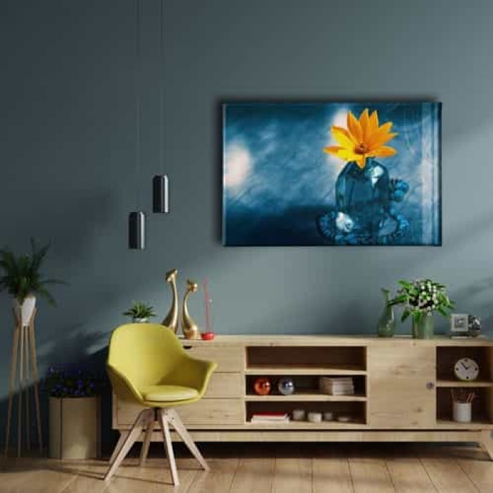 Cicekli Kanvas Tablo