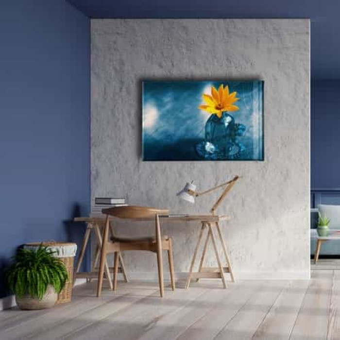 Cicekli Kanvas Tablo