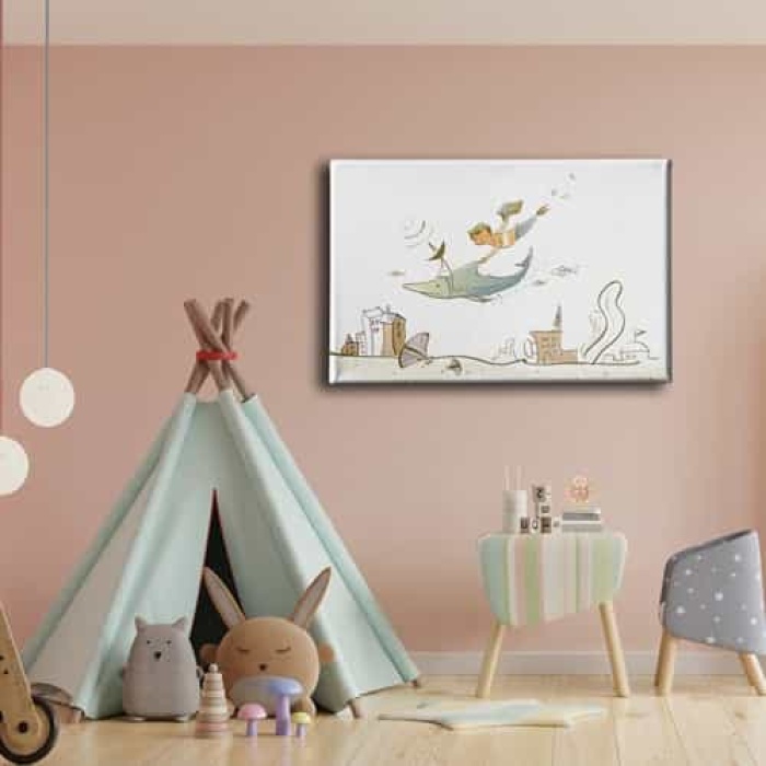 Cocuk Dusu  Kanvas Tablo