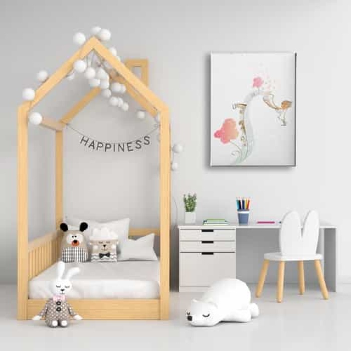 Cocuk Muzikali Kanvas Tablo