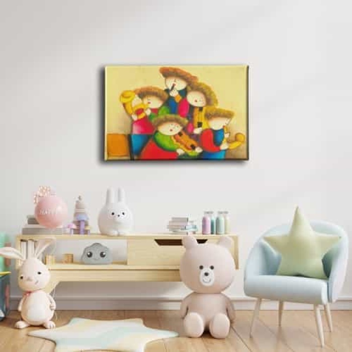 Cocuk Muzikali  Kanvas Tablo