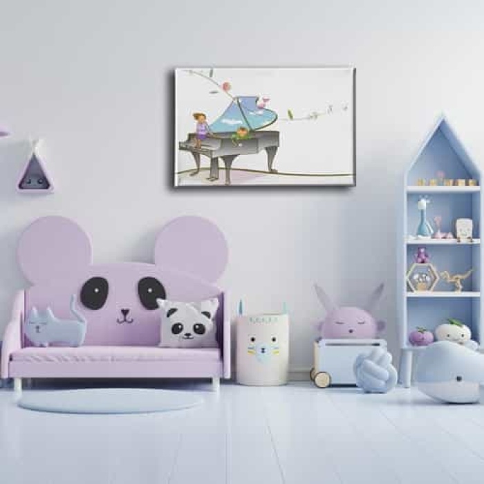 Cocuk Muzikali  Kanvas Tablo