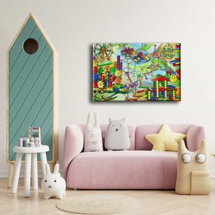 Cocuk Parki  Kanvas Tablo