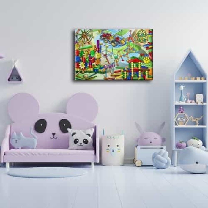 Cocuk Parki  Kanvas Tablo