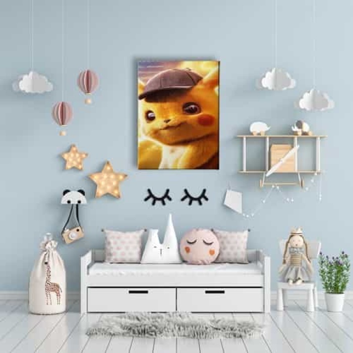 Cocuk Pikacu Kanvas Tablo