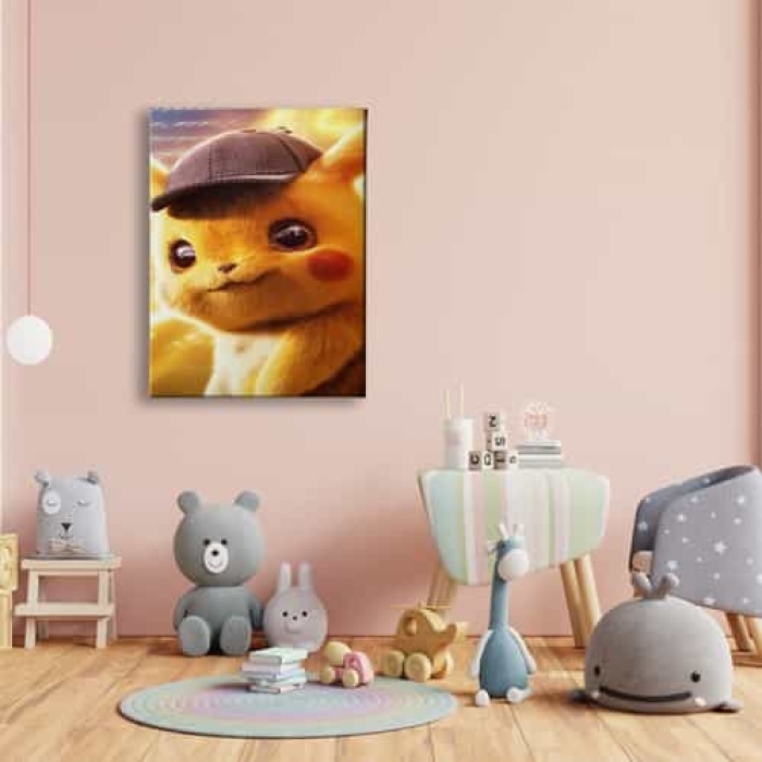 Cocuk Pikacu Kanvas Tablo