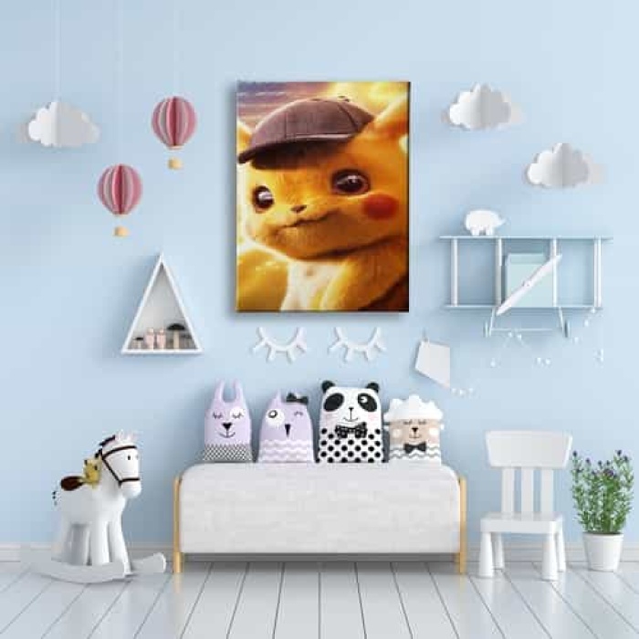 Cocuk Pikacu Kanvas Tablo