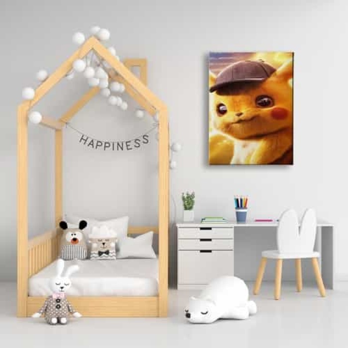 Cocuk Pikacu Kanvas Tablo
