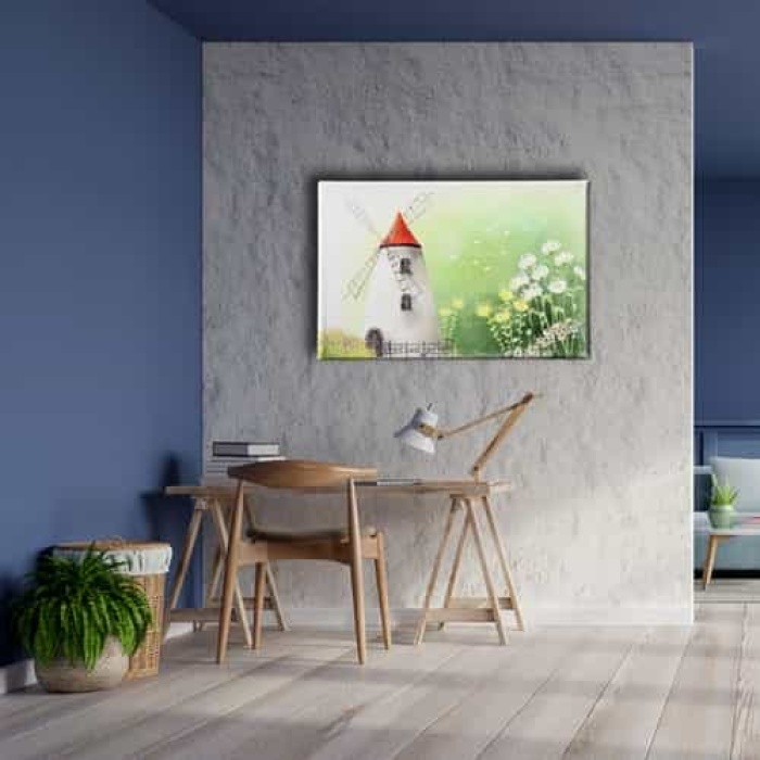 Degirmen Sulu Boya Tablo