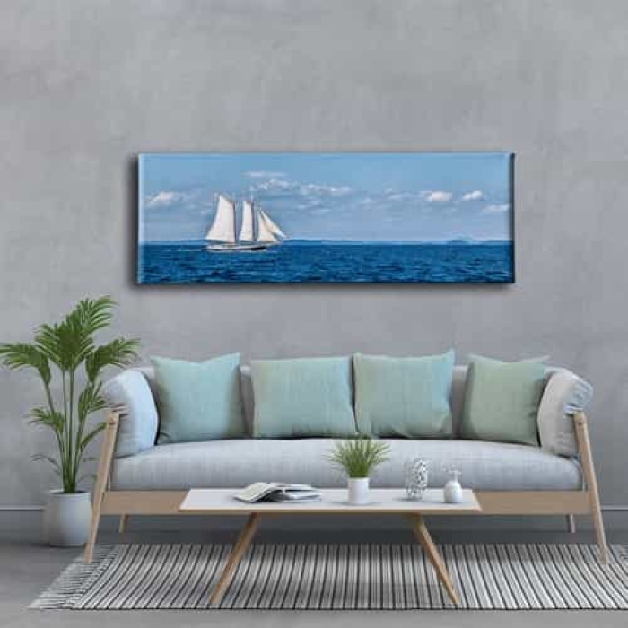 Deniz Manzara Panoramik Kanvas Tablo