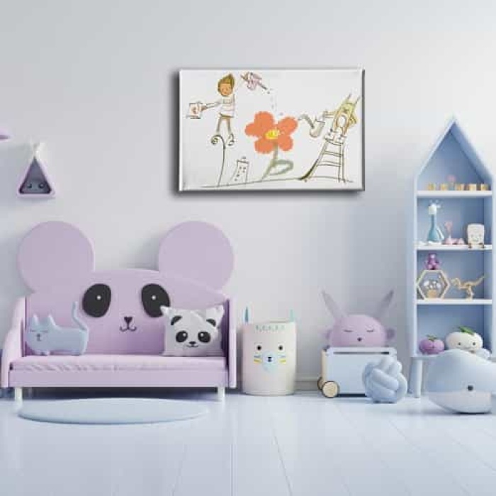 Doga Ve Cocuk Kanvas Tablo