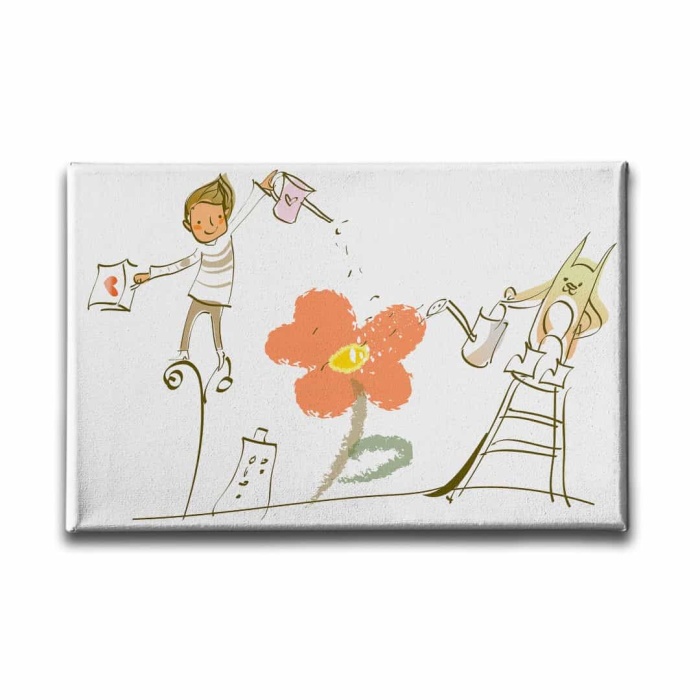 Doga Ve Cocuk Kanvas Tablo