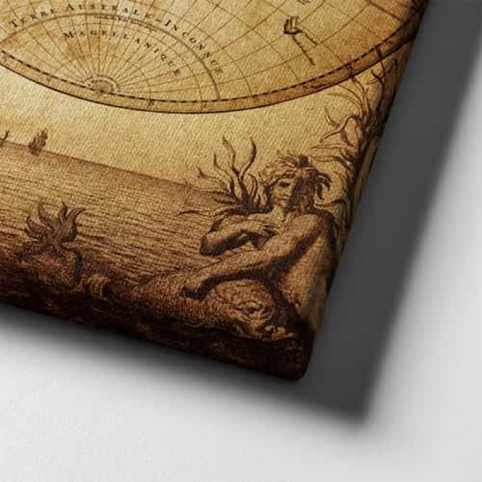 Dunya Haritasi Canvas Tablo