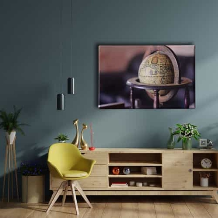 Dunya Haritasi Canvas Tablo