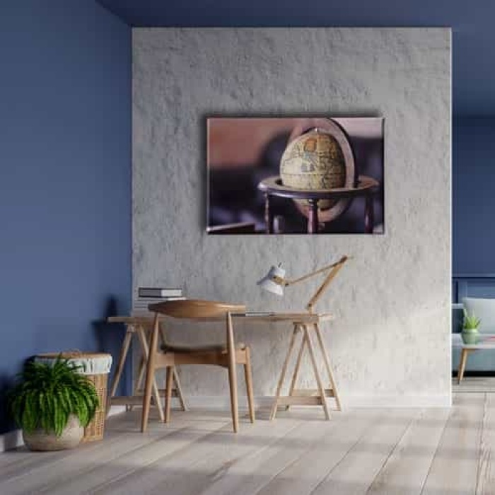 Dunya Haritasi Canvas Tablo