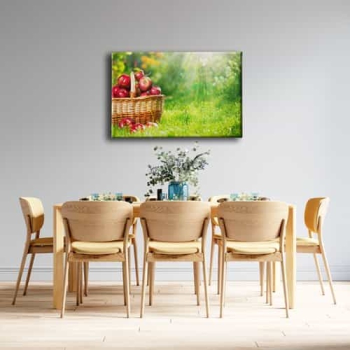 Elma Sepeti Kanvas Tablo