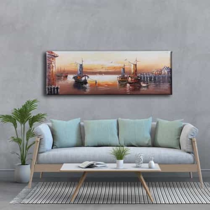 Eski Iskele Panoramik Kanvas Tablo