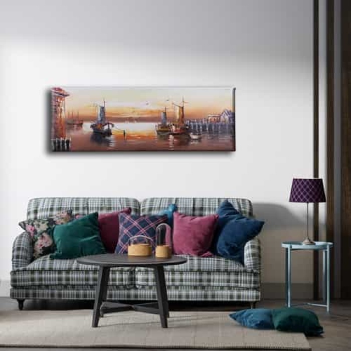 Eski Iskele Panoramik Kanvas Tablo