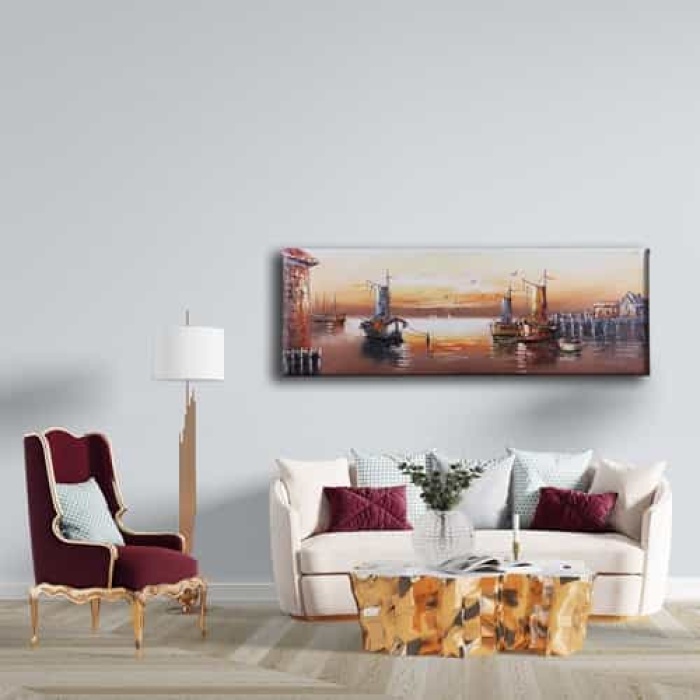 Eski Iskele Panoramik Kanvas Tablo