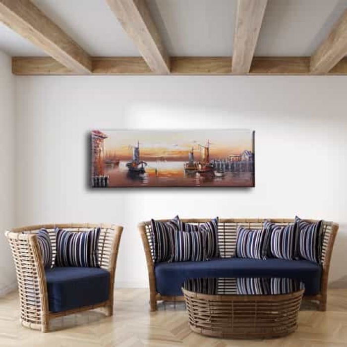 Eski Iskele Panoramik Kanvas Tablo