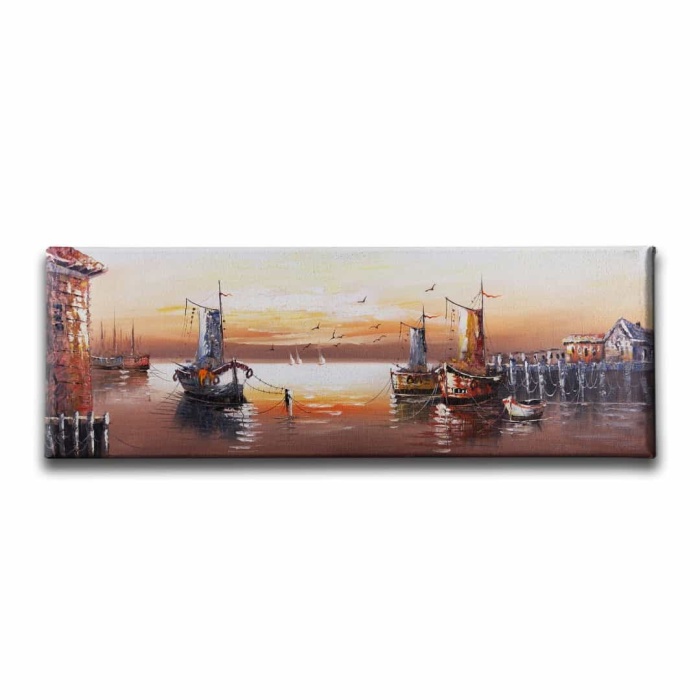 Eski Iskele Panoramik Kanvas Tablo