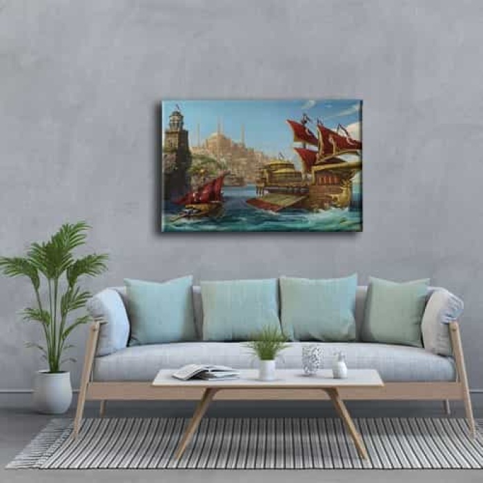 Eski Istanbul Canvas Tablo