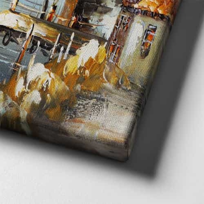 Eski Istanbul Manzara Panoramik Kanvas Tablo