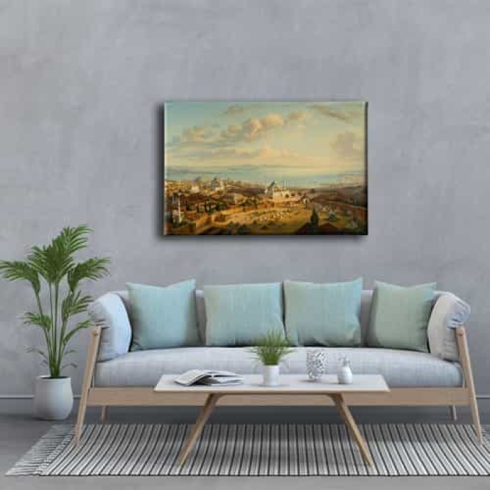 Eski Istanbul Yagli Boya Kanvas Tablo