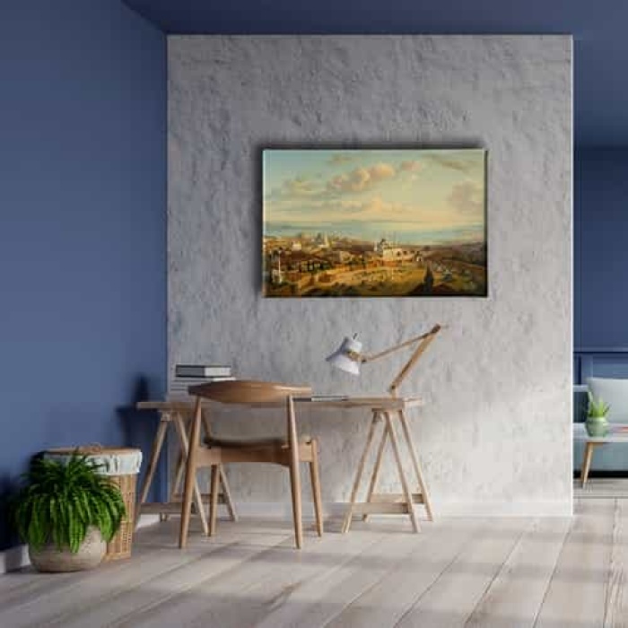 Eski Istanbul Yagli Boya Kanvas Tablo