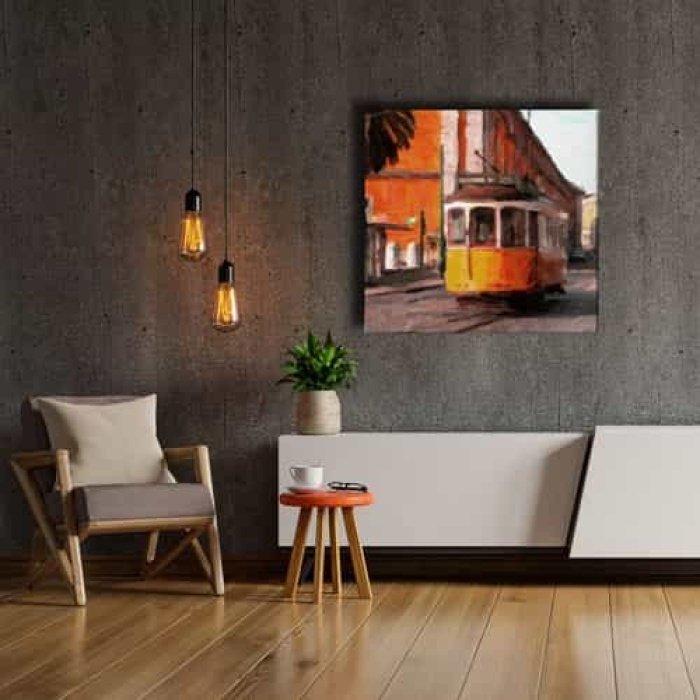 Eski Taksim Yagli Boya Kanvas Tablo