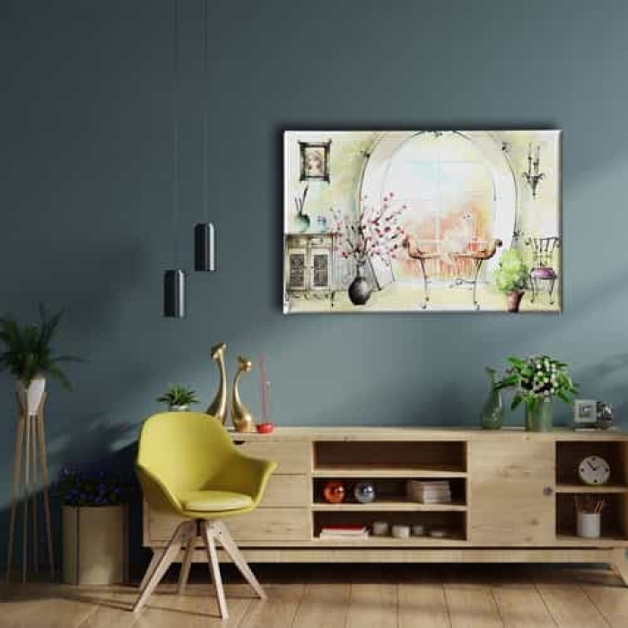 Ev Ici Dekorasyon Sulu Boya Tablo