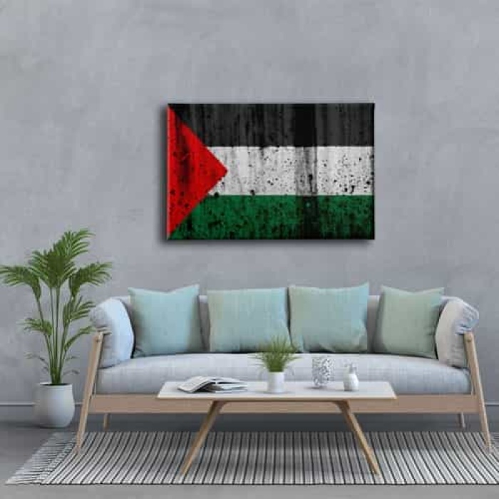 Filistin Bayragi Kanvas Tablo