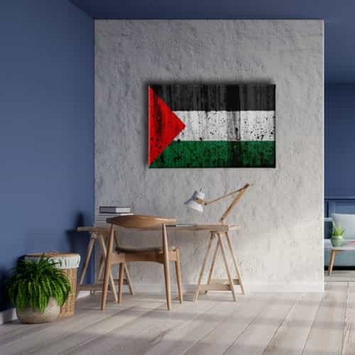 Filistin Bayragi Kanvas Tablo