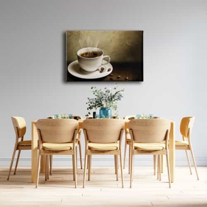 Fincan Kahve Kanvas Tablo