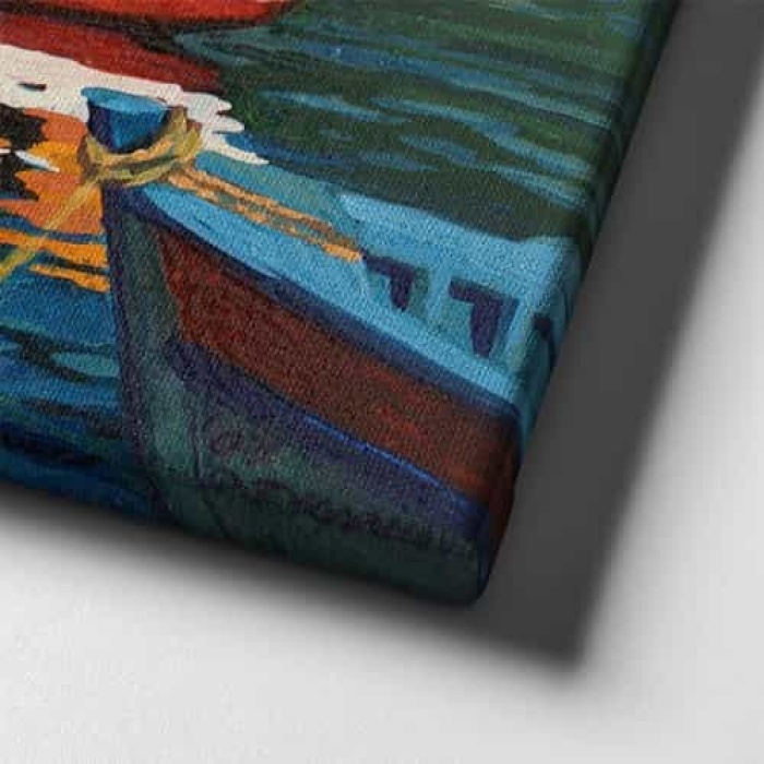 Gemi Yagli Boya Kanvas Tablo