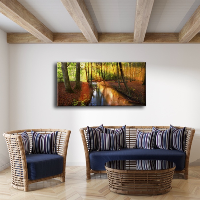 Gun Batimi Panoramik Kanvas Tablo