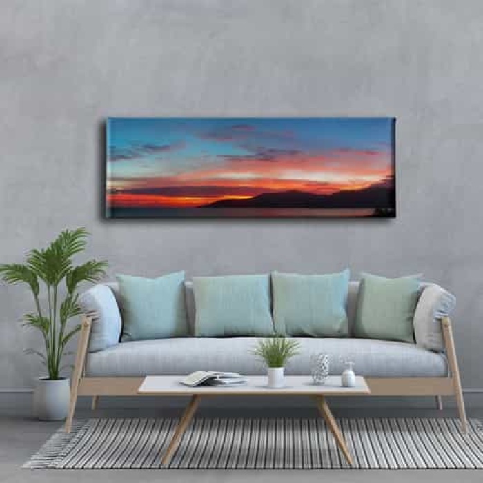 Gun Batimi Panoramik Kanvas Tablo