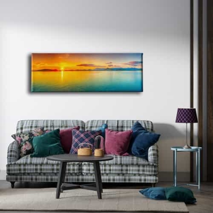 Gun Donumu Panoramik Kanvas Tablo