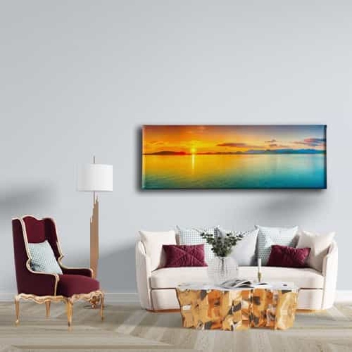 Gun Donumu Panoramik Kanvas Tablo