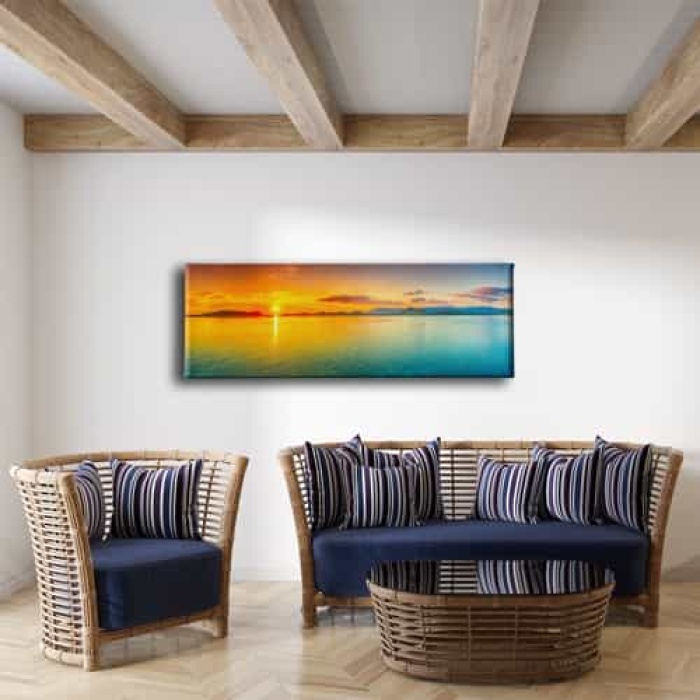 Gun Donumu Panoramik Kanvas Tablo