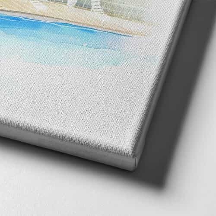 Havuz Basi Sulu Boya Tablo