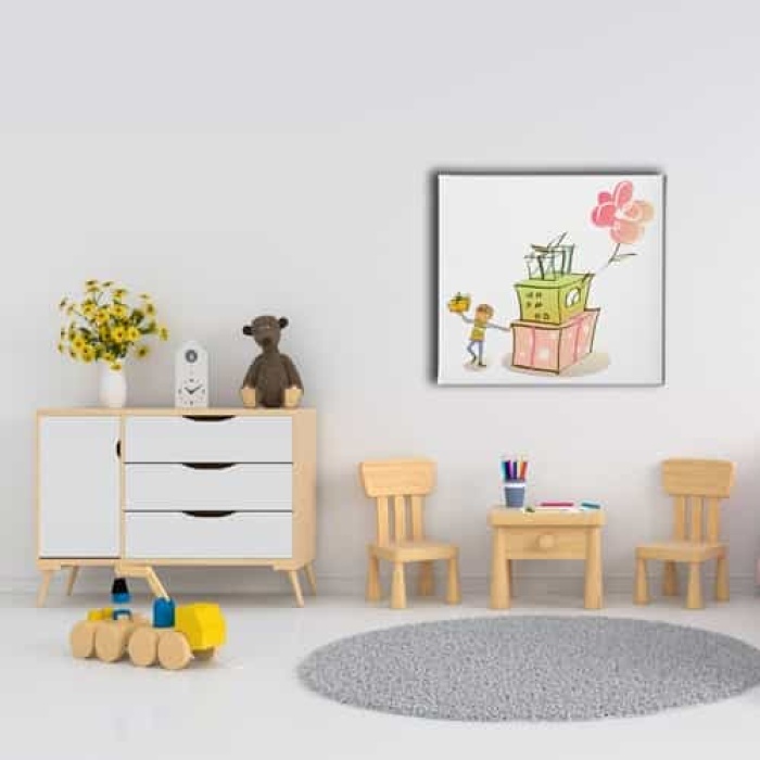 Hediye Cocuk Kanvas Tablo