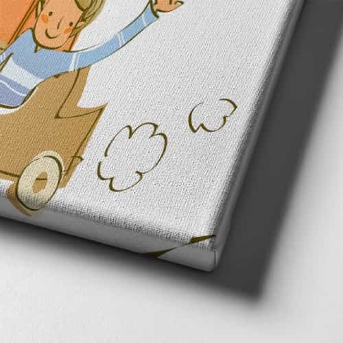 Hediyeli  Cocuk Kanvas Tablo