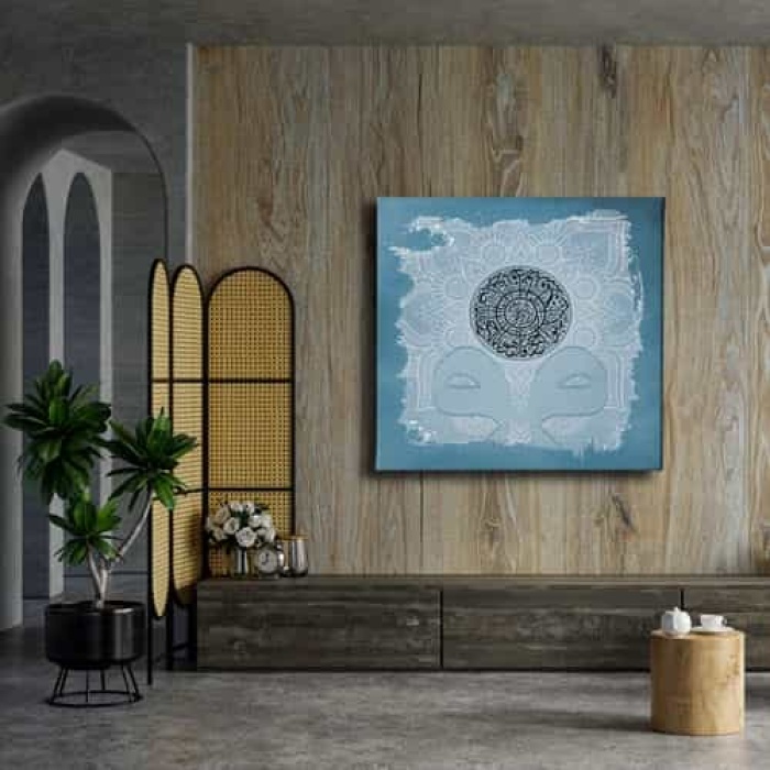 Ihlas Suresi Motifli Dini Kanvas Tablo