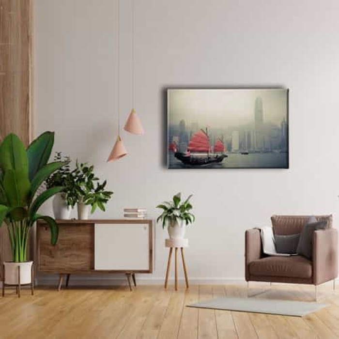 Hong Kong Limani Canvas Tablo