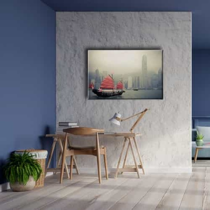Hong Kong Limani Canvas Tablo